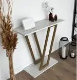 Consola in stil industrial alb 110X80X30 cm