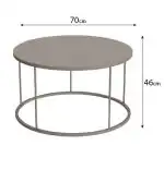 Masuta de cafea Vicenta Homs, negru, seria 440, 25034, 70 cm