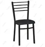 Set cu 2 scaune Bella ,din metal, dining Homs, negru, 80 cm