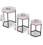 Set masuta de cafea,Aurora, 3 buc,25067