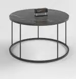 Masuta de cafea Vicenta Homs, negru, seria 440, 25034, 70 cm