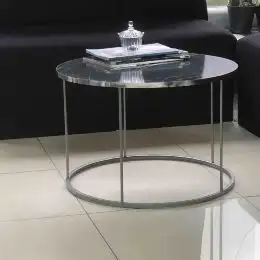 Masuta de cafea Vicenta Homs, negru si argintiu, seria 440, 70 cm