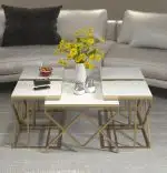 Set masuta de cafea,Crystal,Seria 440,gold,25074