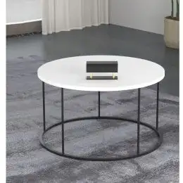 Masuta de cafea Vicenta  Homs, alb si negru, seria 440, 70 cm