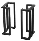 Set picioare masa metal Homs, Negru, 72x50 cm, 30736