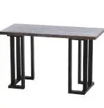Set picioare masa metal Homs, Negru, 72x50 cm, 30736