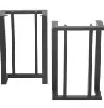 Set picioare masa metal Homs, Negru, 72x50 cm, 30736