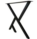 Set picioare masa metal Homs, Negru, 72x60 cm,30730
