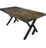 Set picioare masa metal Homs, Negru, 72x60 cm,30730