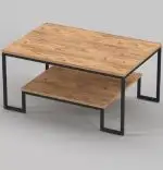 Masuta de cafea, Emelda, negru si nuc, seria 440,  Homs, 25062