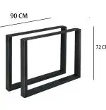 Set picioare masa metal, Homs, 90X72, 30739