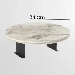uta laterala, Verla Homs,rotund,culoare marmura alb reglabil, 25058