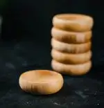Set 6 Boluri din Lemn Natural