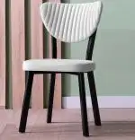 Scaun Barton, bej, profil din metal