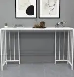 Masa Bucătărie Tip Bar, Alba, 150x90x35 cm