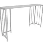 Masa Bucătărie Tip Bar, Alba, 150x90x35 cm