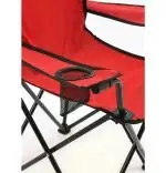 Set 2 Scaune Pliabile cu Cotiere și Suport,  Pentru Camping sau Grădină