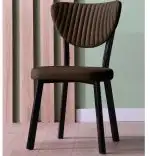 Scaun Barton, metal profil, culoare maro