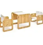 Set masa+ 2 scaune pentru copii Marni Homs alb si sonomo