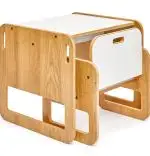 Set masa+ 2 scaune pentru copii Marni Homs alb si sonomo