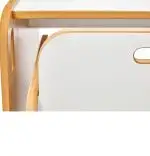 Set masa+ 2 scaune pentru copii Marni Homs alb si sonomo