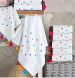 Set 2 Prosoape, Alb, 90x50 cm