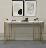 Masa Bucătărie Tip Bar, Auriu & Negru, 150x35x90 cm