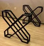 Set 2 Picioare Masă Metal, 70x72 cm
