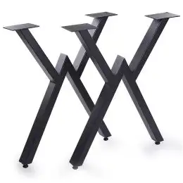 Set picioare masa metal, Homs , Negru,72x57 cm,30729