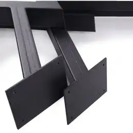 Set picioare masa metal, Homs , Negru,72x57 cm,30729