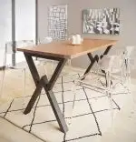 Set picioare masa metal Homs, Negru, 72x57 cm, 30729