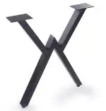 Set picioare masa metal Homs, Negru, 72x57 cm, 30729