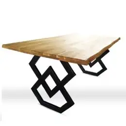 Set picioare masa metal, Homs , Negru,72x60 cm,30738