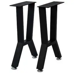 Set picioare masa din metal, pentru bucatarie,living ,hol,horeca , Negru,72 cm