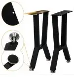 Set 2 picioare masă metal, 72x55 cm