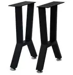 Set 2 picioare masă metal, 72x55 cm