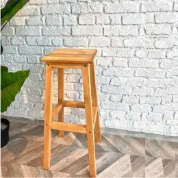 Scaun bar Vinita din lemn, culaore nuc, 67 cm,60210