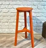 Scaun bar, Vinita,din lemn culoare cires, 70 cm