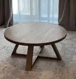 Masă de cafea realizată din placaj stratificat de eucalipt, finisată cu furnir de stejar natural