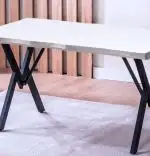 Masă Barton Alba din MDF, Pentru Bucătărie sau Living