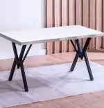 Masă Barton Alba din MDF, Pentru Bucătărie sau Living
