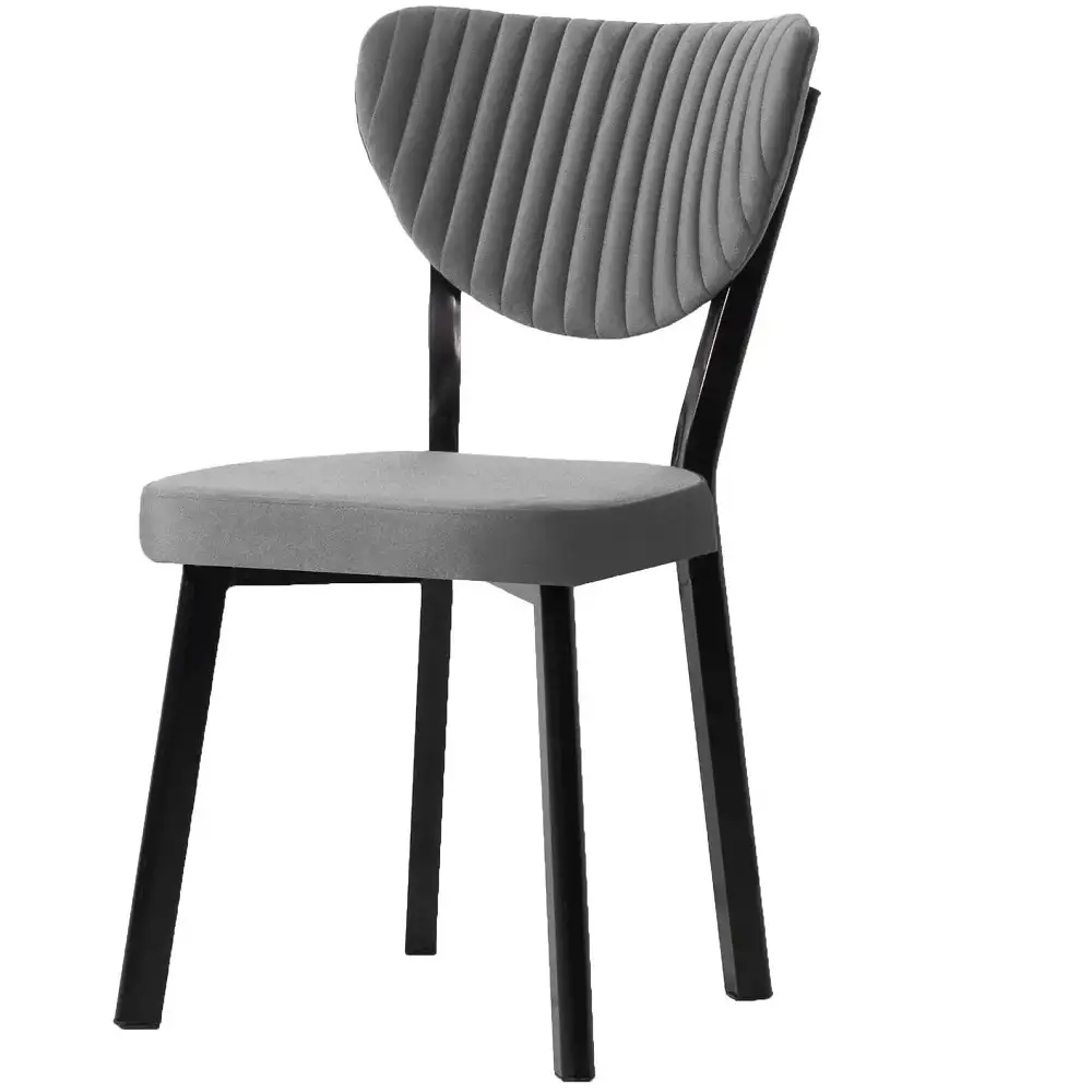 Scaun Barton, gri, profil din metal