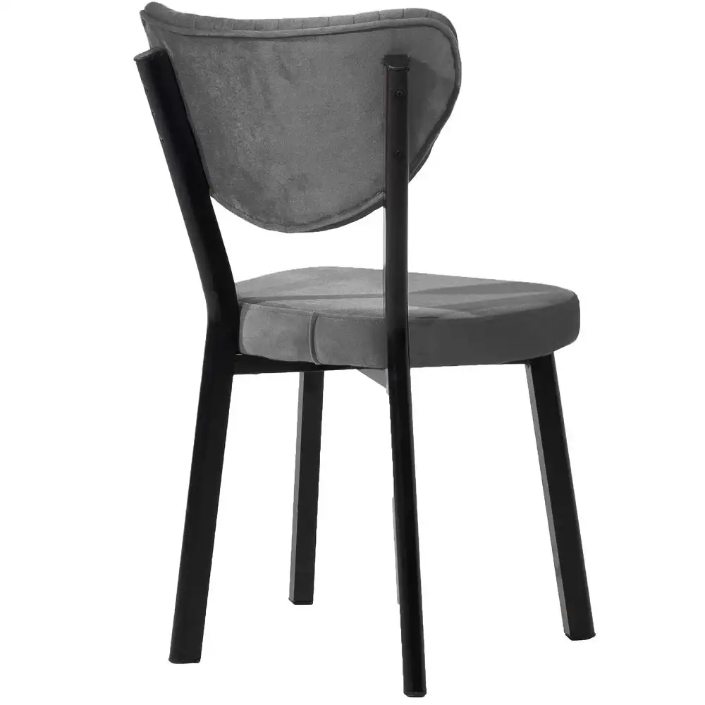 Scaun Barton, gri, profil din metal