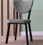 Scaun Barton, gri, profil din metal