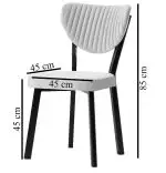 Set Masa Barton din MDF cu 4 Scaune  din metal, culaore negru, 140 cm