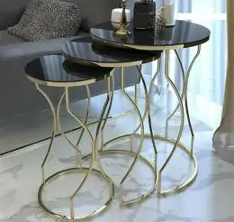 Set masuta de cafea,sticla, seria 259,Homs, 3 buc,5002