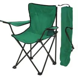 Scaune Pliabile cu Cotiere și Suport,  Pentru Camping sau Grădină,verde