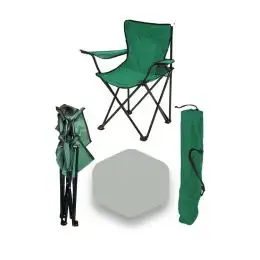 Scaune Pliabile cu Cotiere și Suport,  Pentru Camping sau Grădină,verde