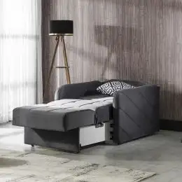 Fotoliu extensibil Mira, gri-bej, Homs