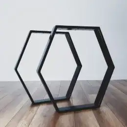 Set 2 Picioare Masă Metal, 60x72 cm